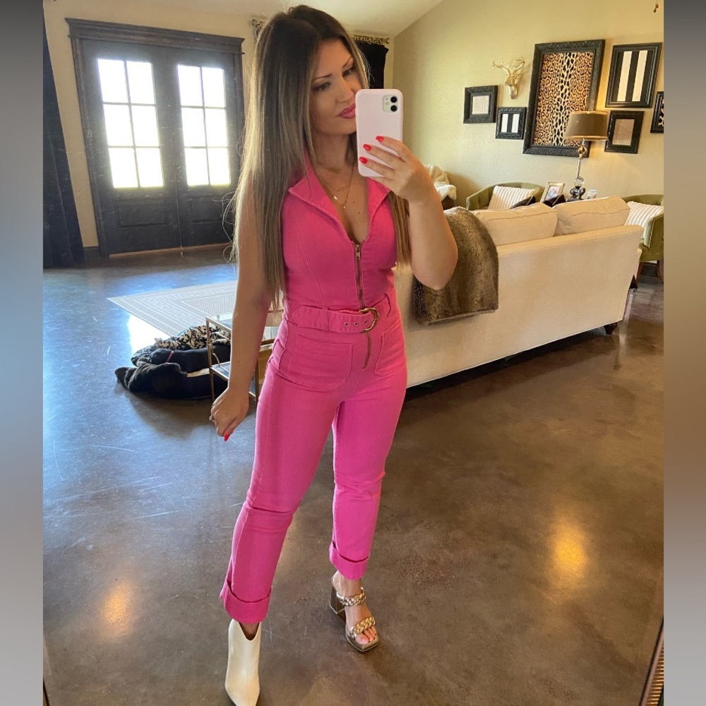 Show Me Your Mumu Pink Jacksonville jumpsuit size Small